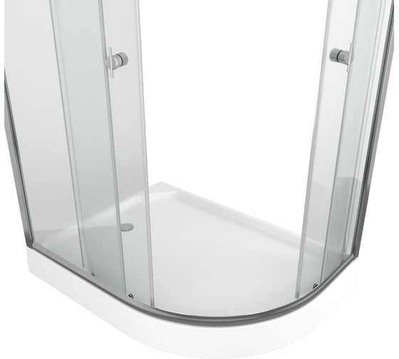 Душевой уголок BauedgeBAU Dream Hit с поддоном 120x85х195, прозрачное закаленное стекло, хромированный профиль, левая TY0032L