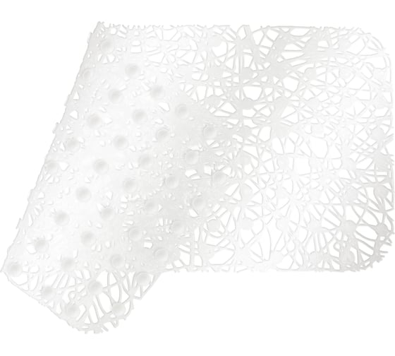 Коврик для ванны VILINA Паутинка 35x72 см, белый 6916-white
