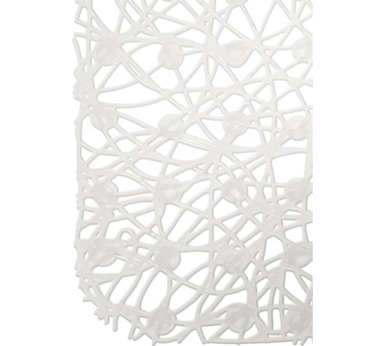 Коврик для ванны VILINA Паутинка 35x72 см, белый 6916-white