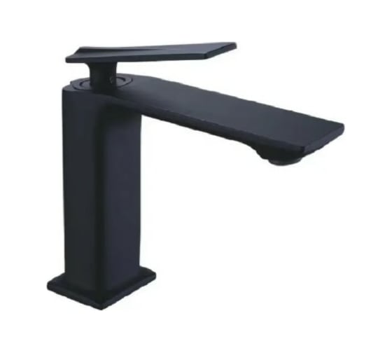 Смеситель для раковины OUTE из латуни, цвет черный матовый T11201H 1