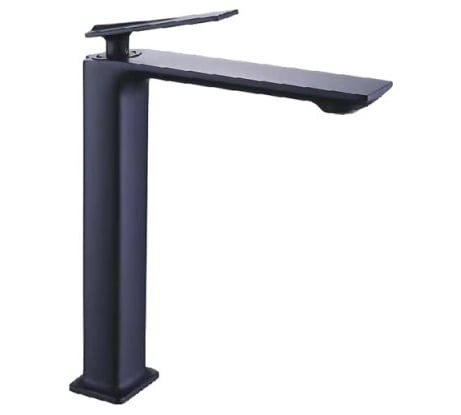 Смеситель для накладной раковины OUTE из латунь, цвет черный матовый T11201H-1