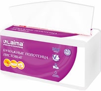Полотенца бумажные LAIMA 1 пачка 200 листов, H3, PREMIUM UNIT PACK, 2-сл, 22x22, V-сложение 115499