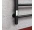 Полотенцесушитель электрический Bauedge BAU В10 50х80, П8 (3+3+2) с таймером слева, черный матовый RAL 9005 M0030 5