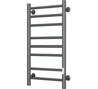 Полотенцесушитель электрический Bauedge BAU В10 Gun Grey 40х80, П8 темно-серый металлик с таймером справа, универсальное подключение M0096U