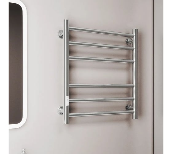 Полотенцесушитель электрический Bauedge BAU В10 50х60, П 6 (3+3) с таймером слева, скрытый монтаж M0041