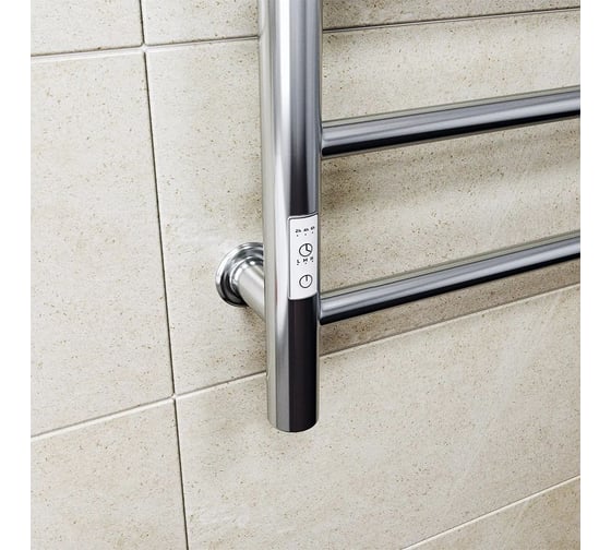 Полотенцесушитель электрический Bauedge BAU В10 50х60, П 6 (3+3) с таймером слева, скрытый монтаж M0041