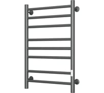 Полотенцесушитель электрический Bauedge BAU В10 Gun Grey 50х80, П8 темно-серый металлик с таймером справа, универсальное подключение M0094U