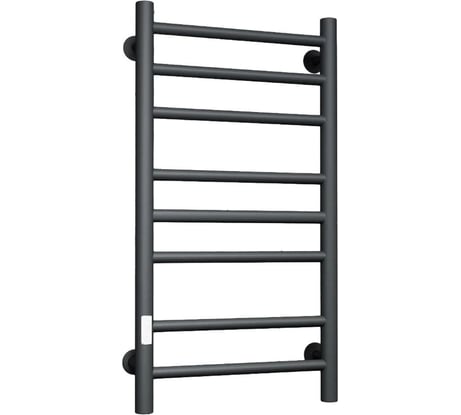 Полотенцесушитель электрический Bauedge BAU В10 40х80, П8 (3+3+2) с таймером справа, черный матовый RAL 9005 M0033