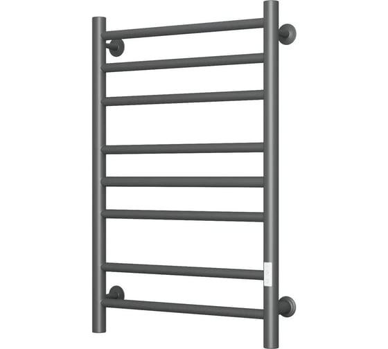 Полотенцесушитель электрический Bauedge BAU В10 Gun Grey 50х80, П8 темно-серый металлик с таймером слева M0095 1