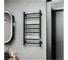 Полотенцесушитель электрический Bauedge BAU В10 40х80, П8 (3+3+2) с таймером справа, черный матовый RAL 9005, универсальное подключение M0033U 5