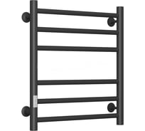 Полотенцесушитель электрический Bauedge BAU В10 50х60, П 6 (3+3) с таймером слева, скрытый монтаж черный матовый M0039
