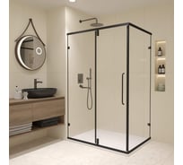 Душевой уголок RGW 120х80х185 CL-046-B Прямоугольный/Чёрный/Прозрачное/6 мм 350904628-14