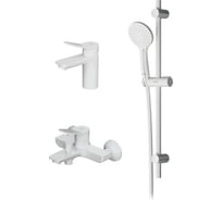 Набор 3в1 AM.PM X-Joy: смеситель для умывальника, смеситель для ванны и душа, душевой комплект F43985A00