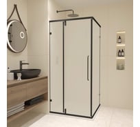 Душевой уголок RGW 90* 90*185 CL-035-B Квадрат/Чёрный/Матовое/6 мм 350903599-24