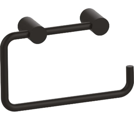 Держатель для туалетной бумаги IDDIS Petite без крышки, сплав металлов, черный матовый PETBL00i43