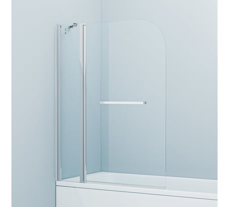 Шторка на ванну IDDIS Ray глянцевый алюминиевый профиль, 110х140 RAY6CS1i90