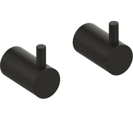 Комплект одинарных крючков IDDIS Petite сплав металлов, черный матовый PET2SB3i41