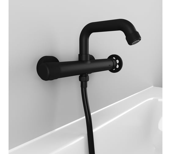 Смеситель для ванны IDDIS Grange черный GRABLR2i02WA