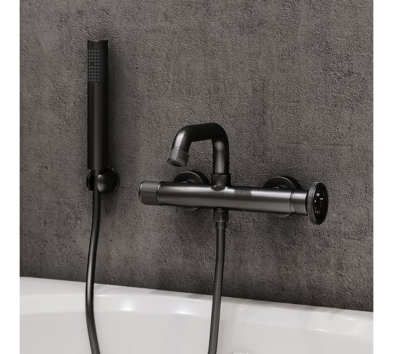 Смеситель для ванны IDDIS Grange графит GRAGMR2i02