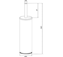 Ерш IDDIS 01 нержавеющая сталь, черный BRUBL0i47
