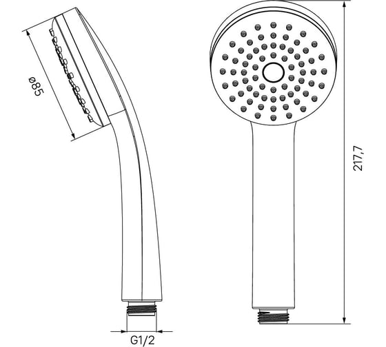 Лейка для душа IDDIS 1F 0011F85i18