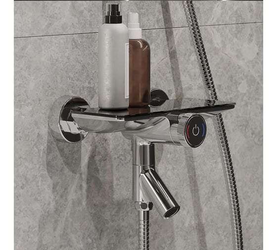 Смеситель для ванны IDDIS Shelfy с управлением Push Control SHESBBTi02WA