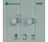Комплект одинарных крючков IDDIS сплав металлов, Петит (Petite), хром матовый PET2SS1i41 2