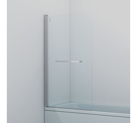 Шторка на ванну IDDIS Ray глянцевый алюминиевый профиль, 80х140 RAY6CS8i90