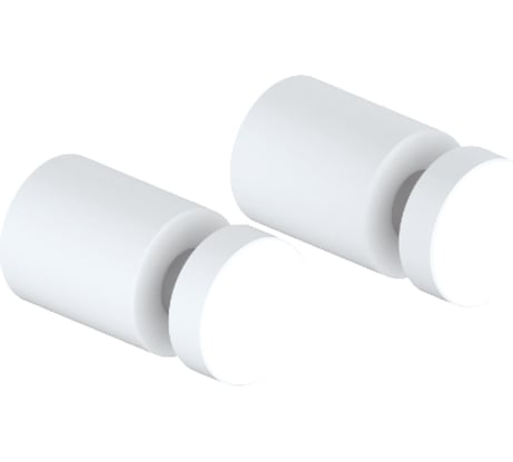 Комплект одинарных крючков IDDIS Petite сплав металлов, белый матовый PET2SW1i41