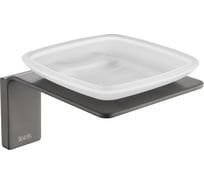 Мыльница IDDIS Slide матовое стекло, сплав металлов, графит SLIGMG0i42