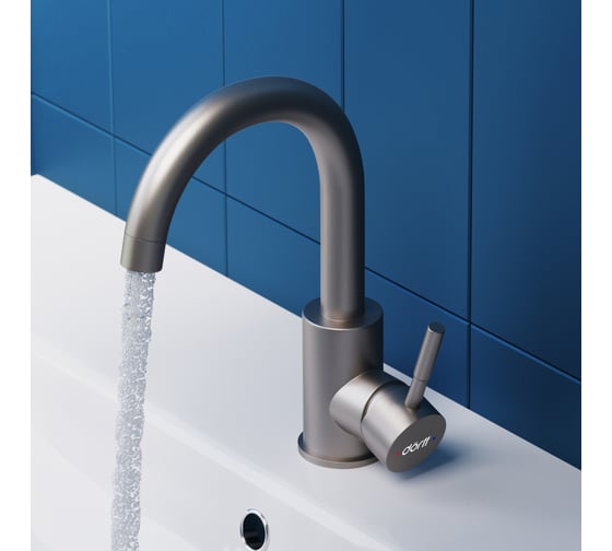 Смеситель для умывальника Dorff Logic поворотный D3002101SS
