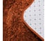 Коврик для ванной и спальни Raindrops Fluffy кирпичный 50х80 RD157 2