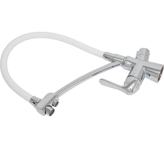 Смеситель для кухни Lemark Comfort с подключением к фильтру с питьевой водой LM3070C-White