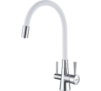 Смеситель для кухни Lemark Comfort с подключением к фильтру с питьевой водой LM3075C-White