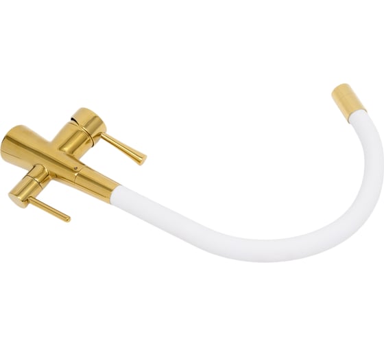 Смеситель для кухни Lemark Comfort с подключением к фильтру с питьевой водой LM3075G-White
