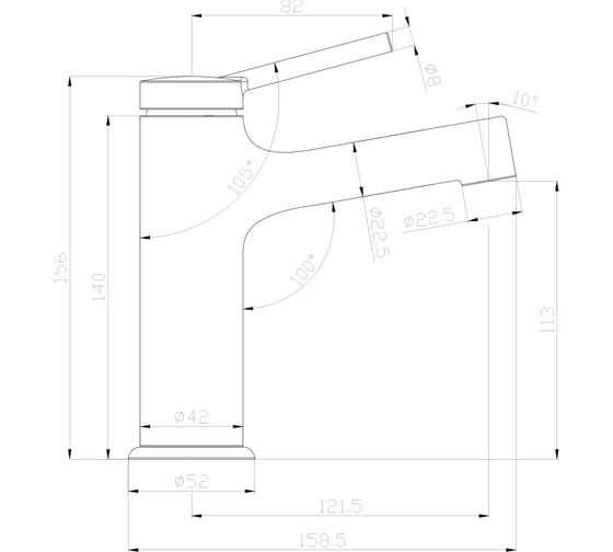 Смеситель для раковины Lemark Minima LM3806C