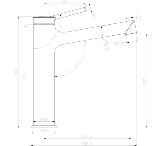 Смеситель для раковины Lemark Minima LM3837C