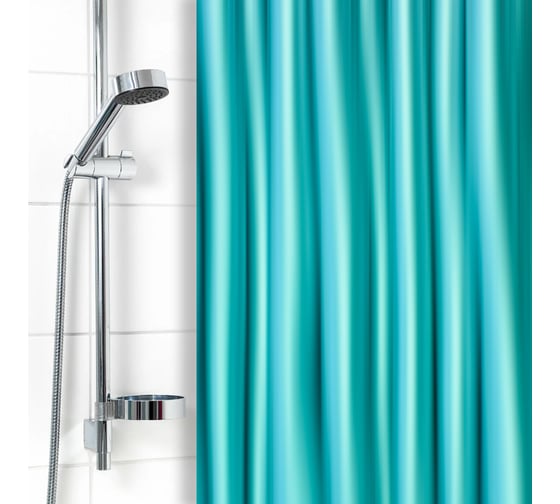 Штора для ванной комнаты VILINA MIRAGE 180x180 см, бирюзовая 7070-turquoise