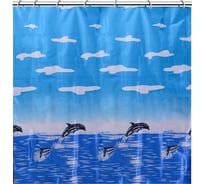 Штора для ванной Аквалиния Море 09.020A-18