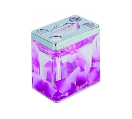 Подставка для зубных щеток Аквалиния Фиолетовые лепестки A8826_W46