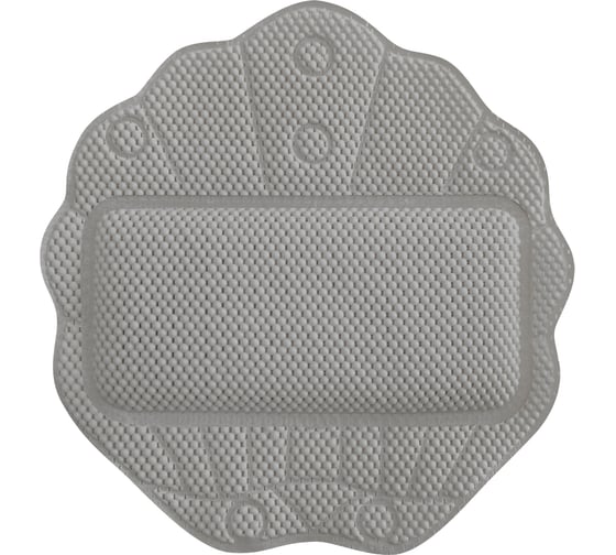 Подушка для ванны с присосками VILINA Лотос, массажная, 33x33 см, серая 6909-grey 1