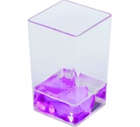 Стакан для зубных щеток Аквалиния Фиолетовые лепестки A8824_W46