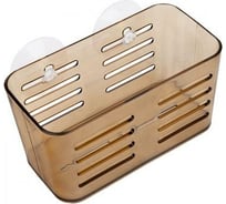 Пластиковая подставка на присоске Аквалиния коричневая W6947