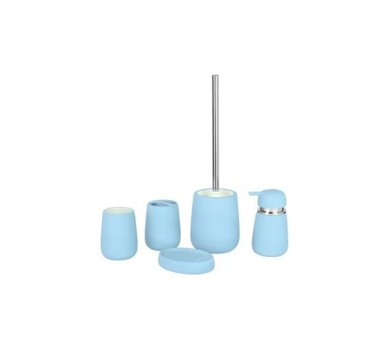 Стакан для зубных щеток Аквалиния Soft голубой B4333A-2B