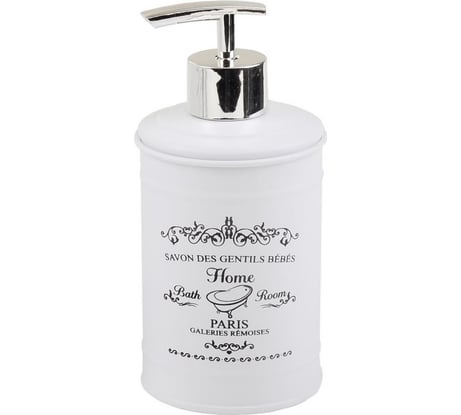 Дозатор для жидкого мыла Аквалиния Белый металл B0364S