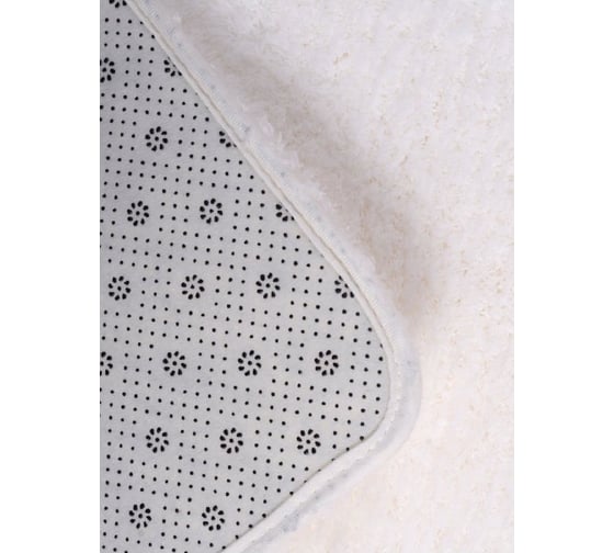 Коврик для ванной и спальни Аквалиния Woolly белый, 50х80 5081
