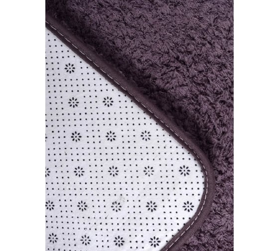 Коврик для ванной и спальни Аквалиния Woolly лиловый, 50х80 5082