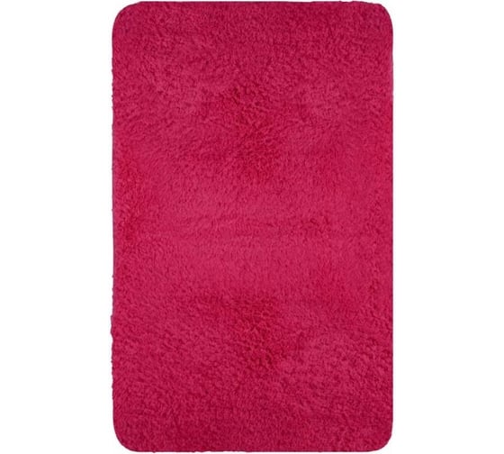 Коврик для ванной и спальни Аквалиния Woolly фуксия, 50x80 5085