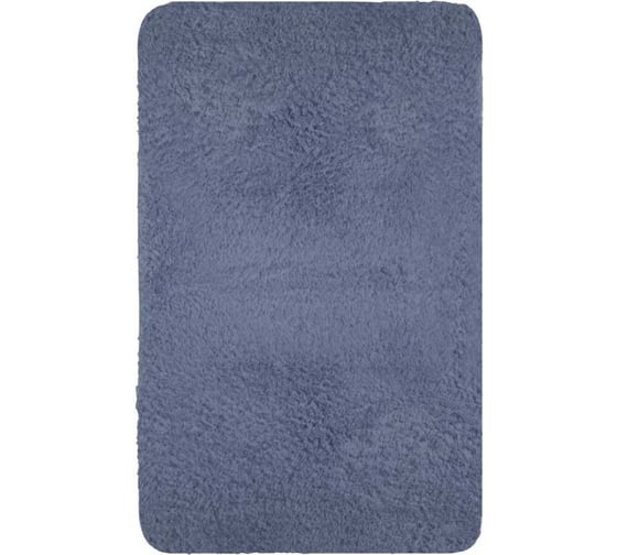 Коврик для ванной и спальни Аквалиния Woolly голубой, 50х80 5084