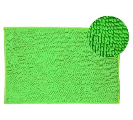 Коврик для ванной Аквалиния микрофибра, зеленый, 50х80 МЗ1